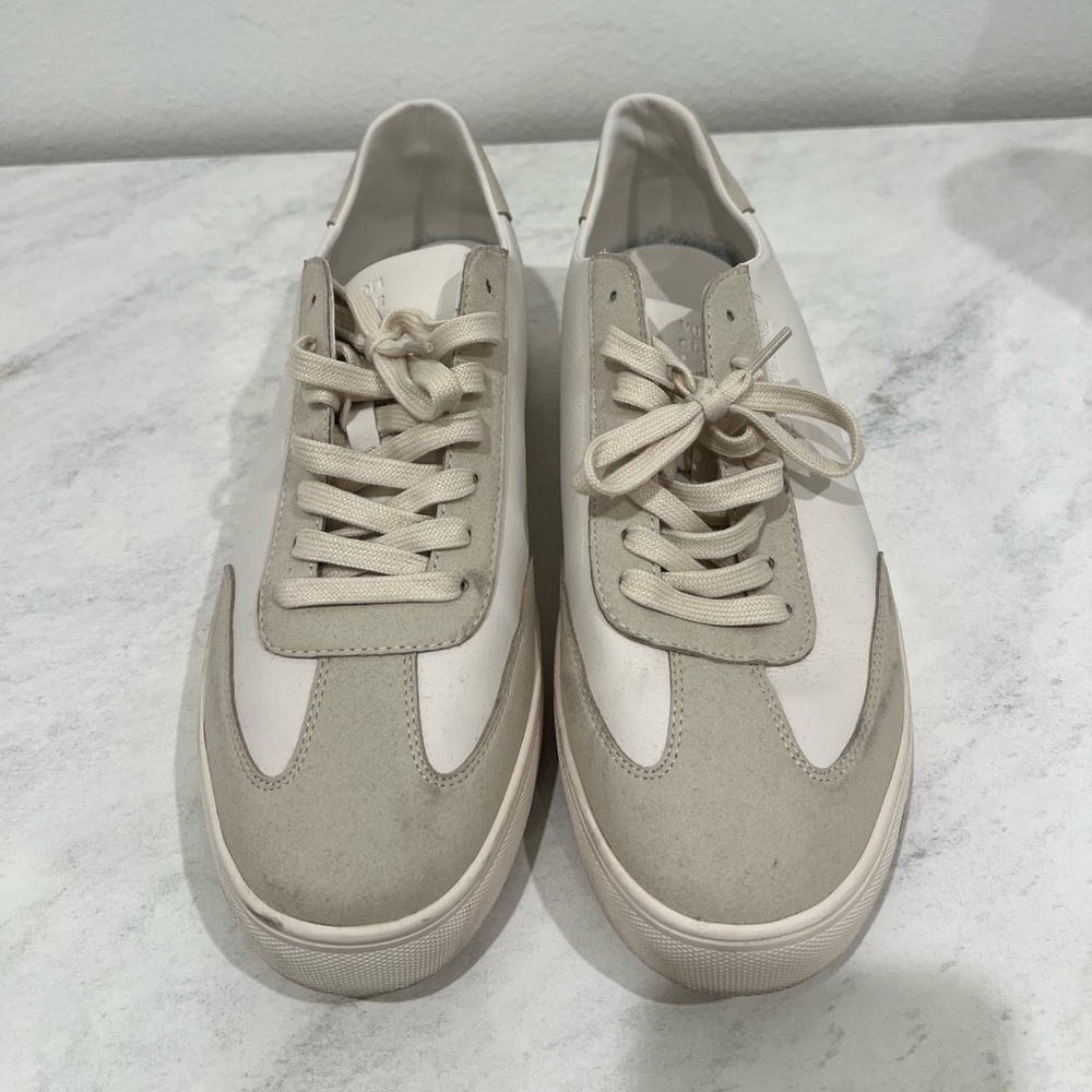 Clae Off-White and Cream Sneakers